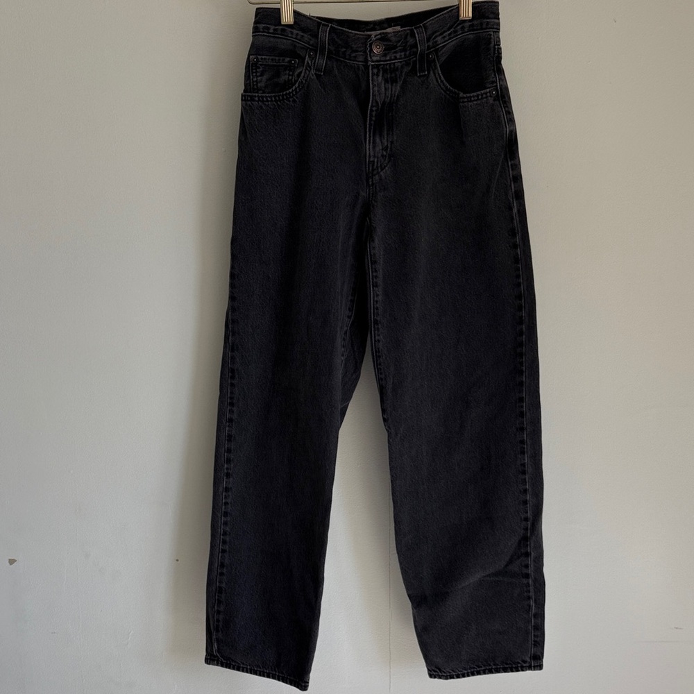 Levi's Women's Baggy Dad Washed-Black Jeans - Size 25